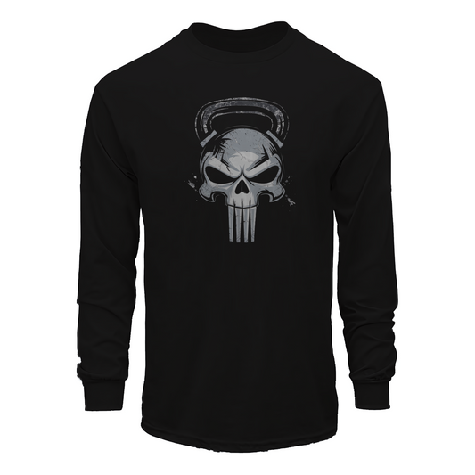 Kettlebell Skull Long Sleeve Tee