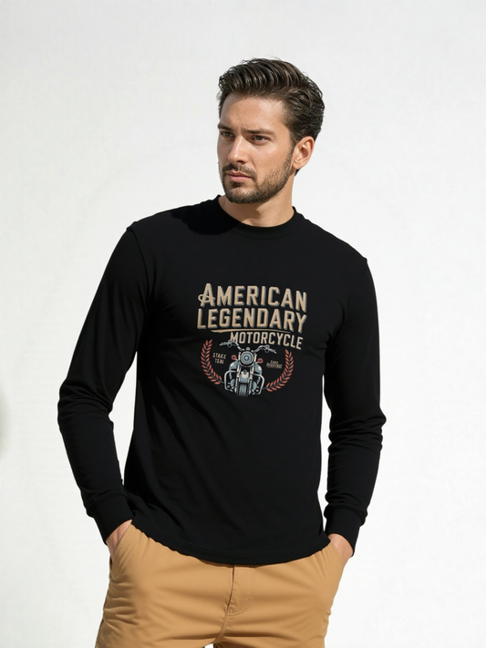 American Legendary Motorcycle Long Sleeve Tee
