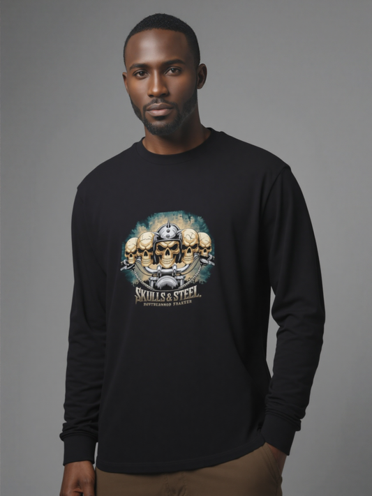 Skulls & Steel Brotherhood Forever Long Sleeve Tee