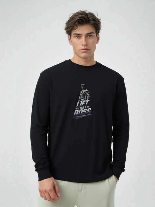 Lift Like A Boss Long Sleeve Tee