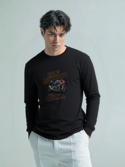 Riding Motorbike: It's A Lifestyle Long Sleeve Tee