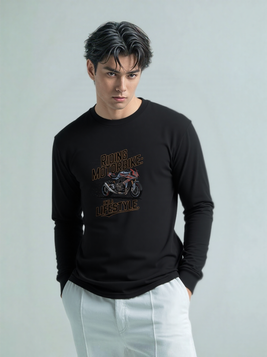 Riding Motorbike: It's A Lifestyle Long Sleeve Tee