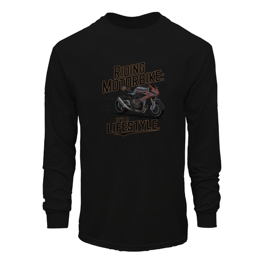 Riding Motorbike: It's A Lifestyle Long Sleeve Tee