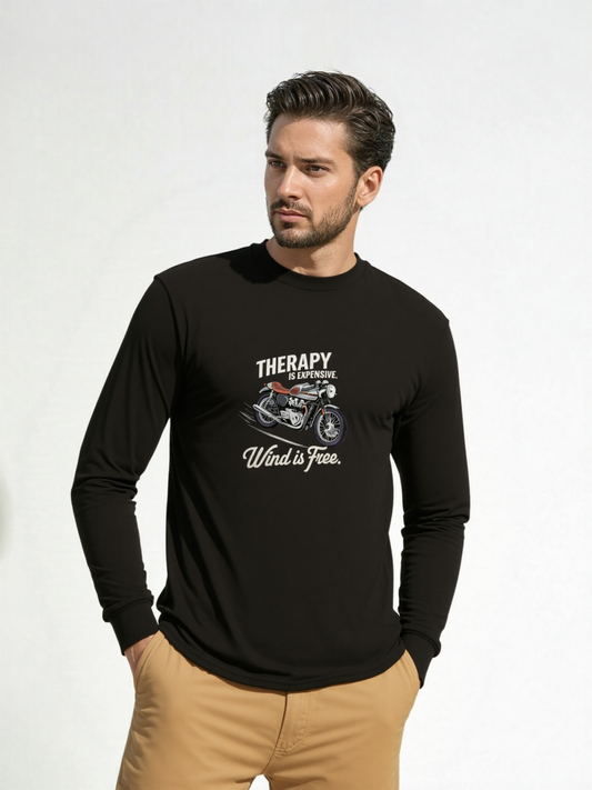 Therapy Is Expensive Wind Is Free Long Sleeve Tee