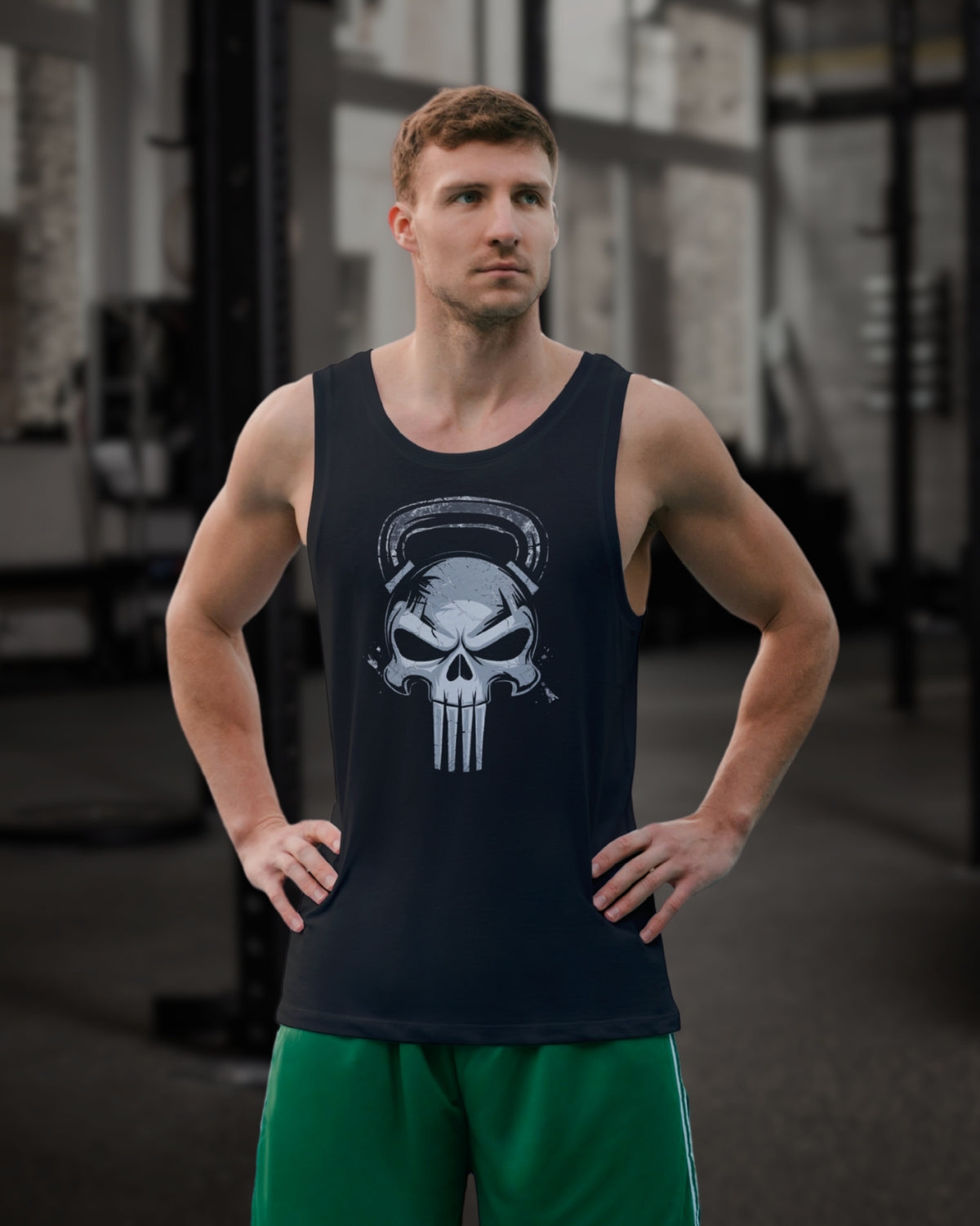 Kettlebell Skull Jersey Tank
