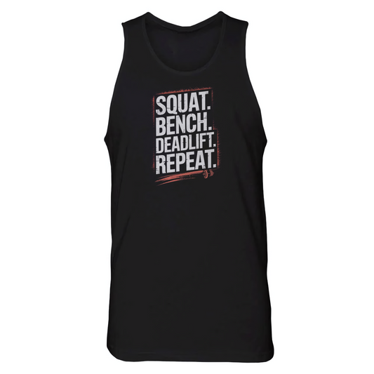 Squat Bench Deadlift Repeat Jersey Tank