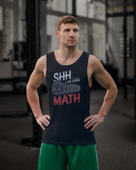 Shh I Am Doing Math Jersey Tank