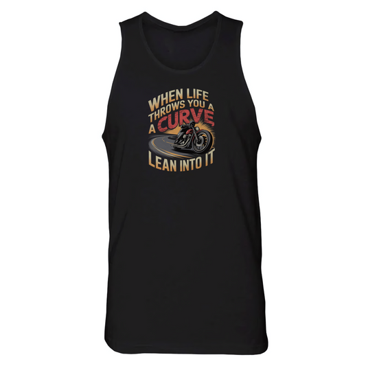 When Life Throws You A Curve Lean Into It Jersey Tank