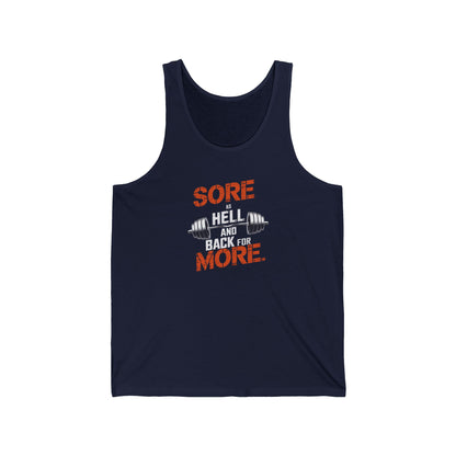 Sore As Hell And Back For More Jersey Tank