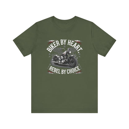 Biker By Heart Rebel By Choice Short Sleeve Tee