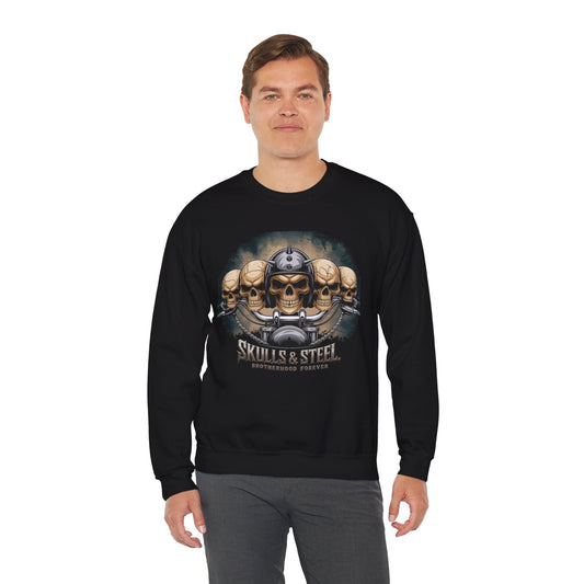 Skulls & Steel Brotherhood Forever Crewneck Sweatshirt