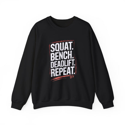 Squat Bench Deadlift Repeat Crewneck Sweatshirt