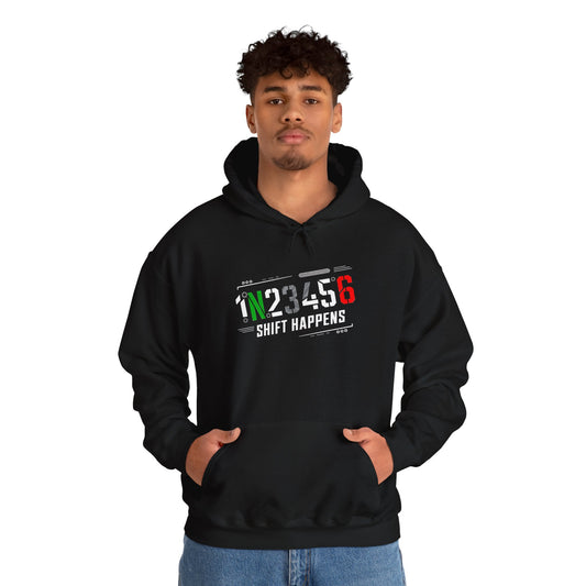 1N23456 Shift Happens Hooded Sweatshirt
