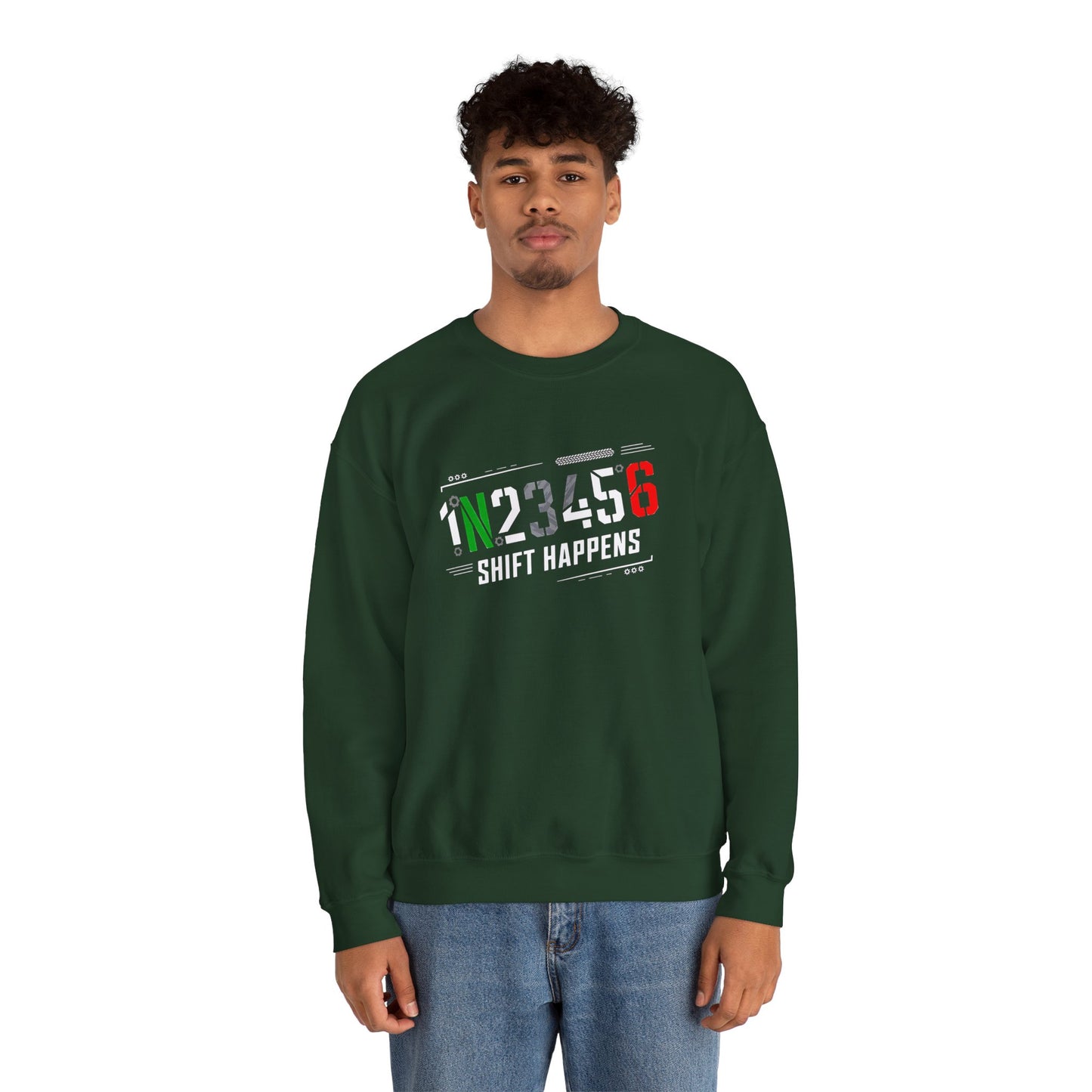 1N23456 Shift Happens Crewneck Sweatshirt