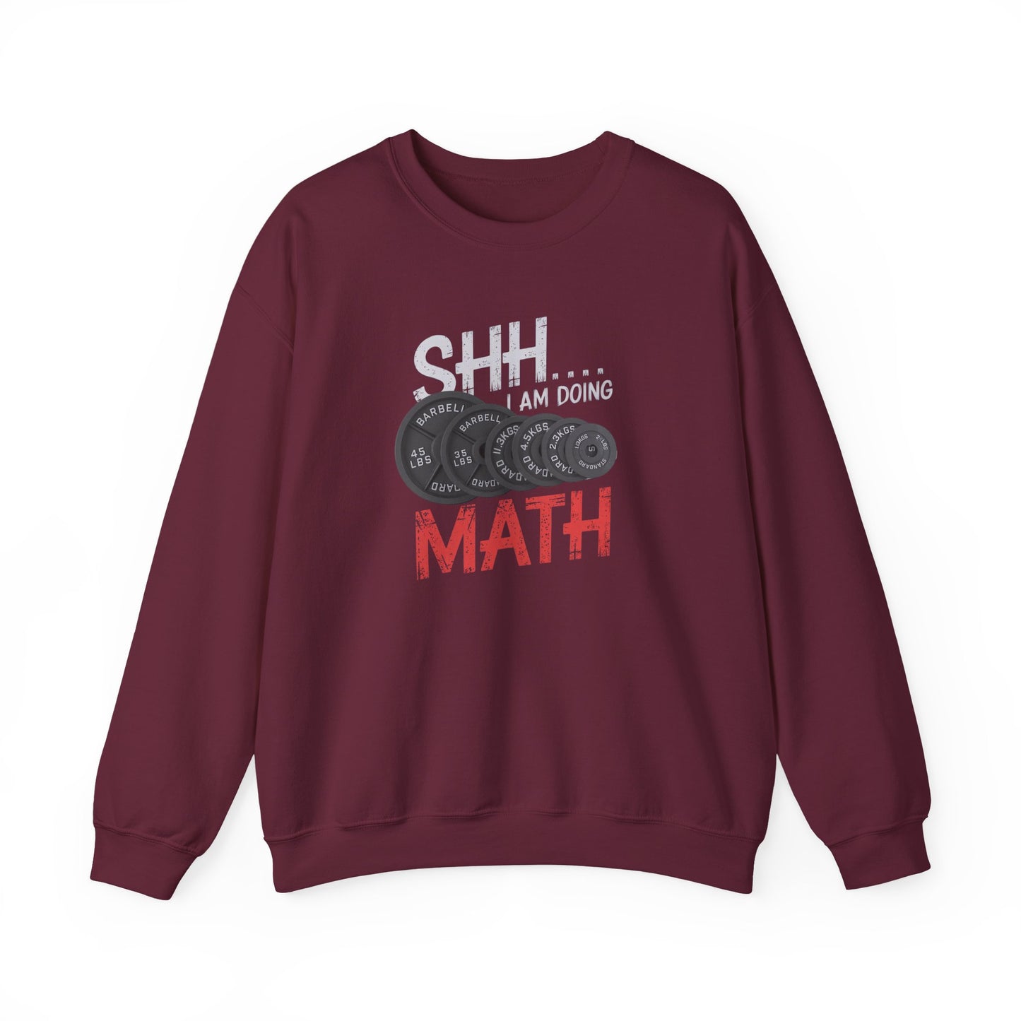 Shh I Am Doing Math Crewneck Sweatshirt
