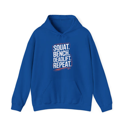 Squat Bench Deadlift Repeat Hooded Sweatshirt