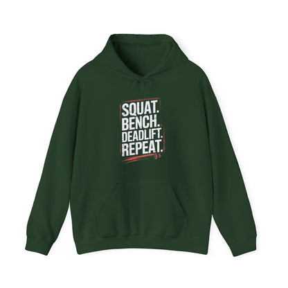 Squat Bench Deadlift Repeat Hooded Sweatshirt