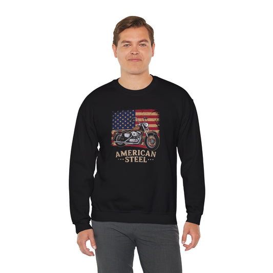 American Steel Motorcycle Crewneck Sweatshirt