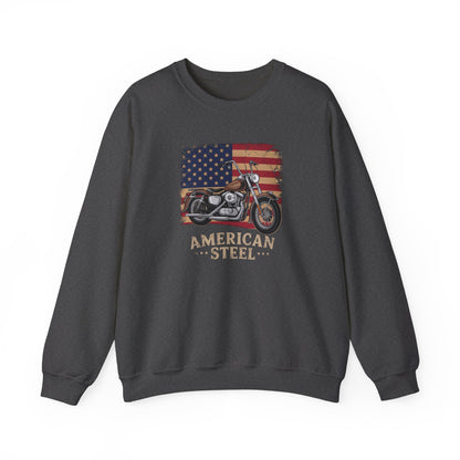 American Steel Motorcycle Crewneck Sweatshirt