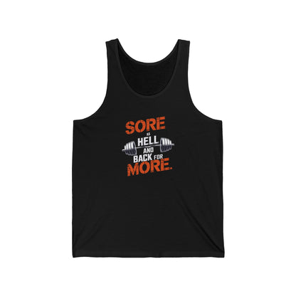 Sore As Hell And Back For More Jersey Tank